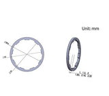 Juscycling Spacer Washer for Flywheel Cassette MTB Road Bike Bicycle Hub 7/8/9/10/11S, Various Size Options of 1/1.5/2/1.85//2.18/2.35mm (1 PCS of 1.85mm)