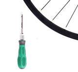 Spoke Nipple Insertion Driver for Spoke Lacing and Wheel building, Spring Loaded Tool with Handle