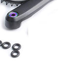 Juscycling Titanium Alloy Hex Head Crank Arm Bolts Caps with O-Rings 8mm x 15mm for Shimano Cartridge Square Taper Bottom Bracket, Pack of 2 (Oil Slick)