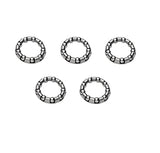Pack of 5 Replacement Ball Bearing Retainer Cages for Bike Bottom Bracket Crank Service, 1/4” X 9 Balls