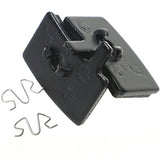 Juscycling Resin Organic Semi-Metal Brake Pads for Hayes Stroker Trail, Stroker Gram, Stroker Carbon, Smooth Braking,Low Noise, Long Life, Kevlar, Copper