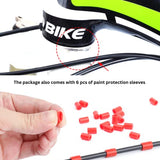 Juscycling Universal Bicycle Brake Housing Cable Kit for Bicycles -5 Color Options (White)