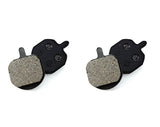Juscycling Resin Organic Semi-Metal Brake Pads for Hayes Sole Cannondale GX-C GX2 MX2 MX3 MX4 MX5 CX GX MX, Smooth Braking,Low Noise, Long Life, Kevlar, Copper, 2 Pairs
