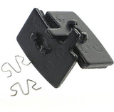 Juscycling Resin Organic Semi-Metal Brake Pads for Hayes Stroker Trail, Stroker Gram, Stroker Carbon, Smooth Braking,Low Noise, Long Life, Kevlar, Copper