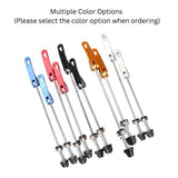 Juscycling Road Mountain Bicycle MTB Wheel Hub Front and Rear QR Quick Release Skewers Clip Lever Axle 145/185mm, Pair, Multiple Color Options (Black)