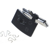 Juscycling Resin Organic Semi-Metal Brake Pads for Hayes Stroker Trail, Stroker Gram, Stroker Carbon, Smooth Braking,Low Noise, Long Life, Kevlar, Copper