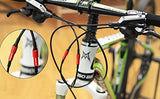 Juscycling Mini Inline Bicycle Cable Adjusters w/End Caps - 2 pcs/Bag, 3 Colors Option (Silver)